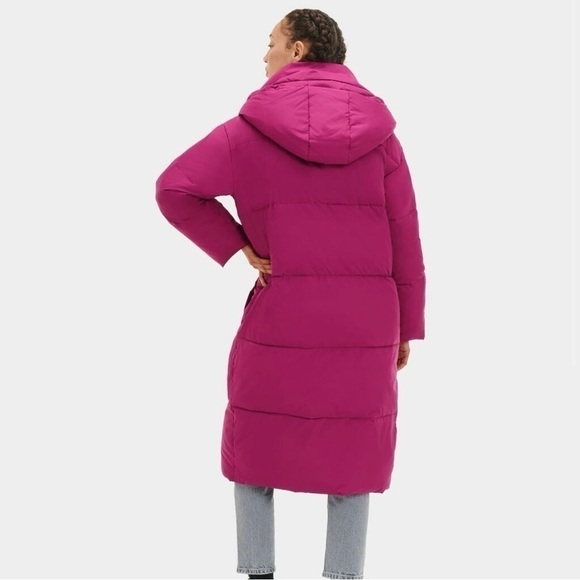 NWT Ugg Catherina Puffer Oversized Wild Violet Purple Coat Size Medium - Picture 3 of 12